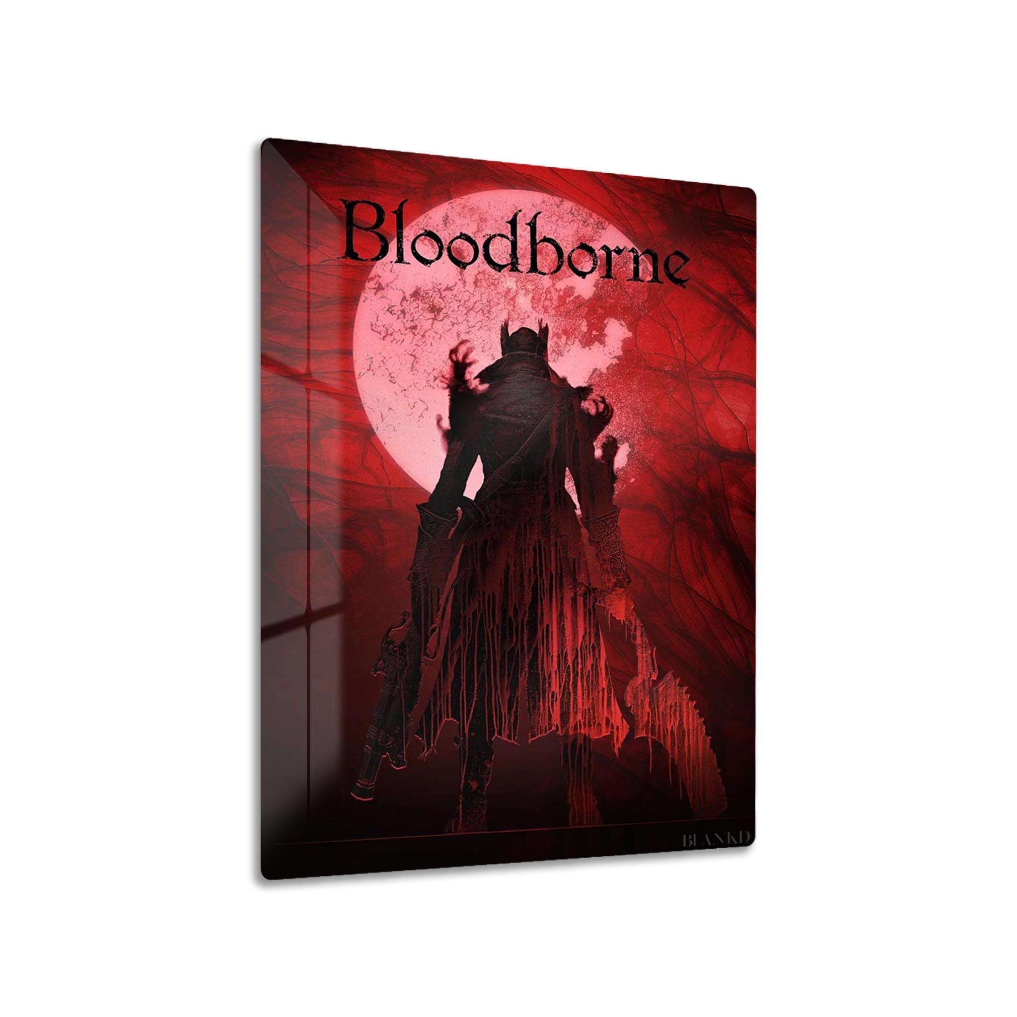 Hunter's Crimson Vigil metal poster